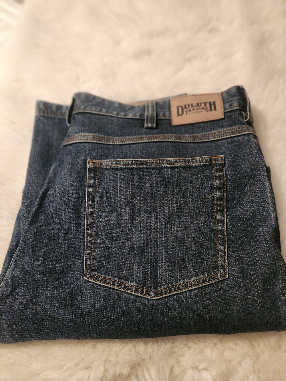 Duluth Trading Co Dark Indigo Straight Jeans